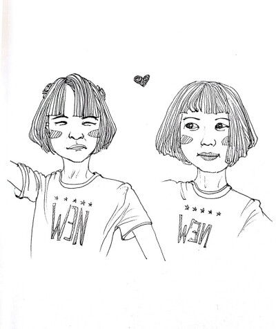 姑娘说很喜欢我画的画～