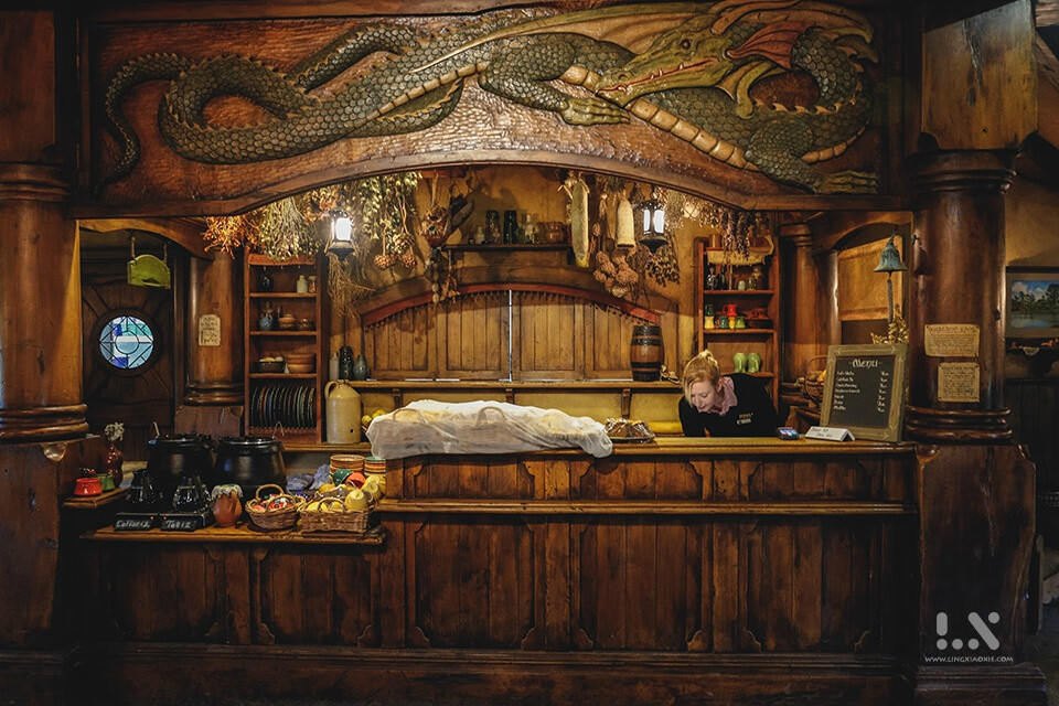 新西兰 - 夏尔郡,袋底洞,宴会树,绿龙酒吧,霍比屯的意外旅程