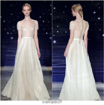 Reem Acra Spring 2016 婚纱系列┃夜空之中的璀璨星河
