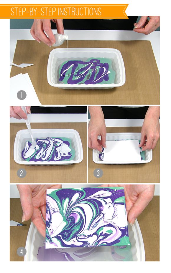 Nail polish marbling technique, as seen on the Wplus9 design blog. Fun way to create papers to use for paper crafting!