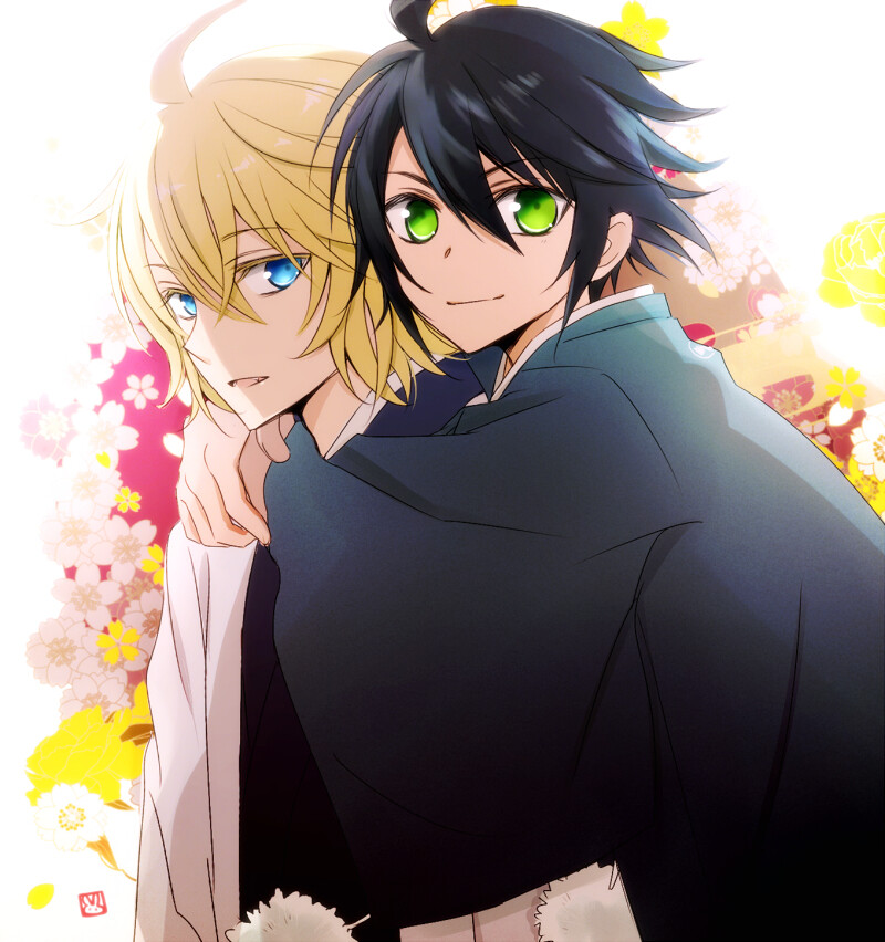 终结的炽天使百夜优一郎百夜米迦尔米优二次元动漫插画p站id54560366