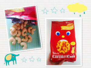 【Tohato 桃哈多粟米条 花生味】  一开始吃还是不错的，很喜欢花生味，香香的！但是吃多感觉有点甜加粘牙，所以一袋我是分了好几次才吃完的，越吃越甜啊喂！