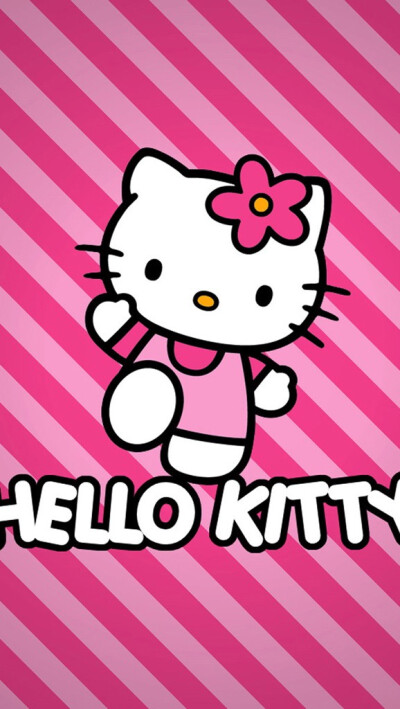 粉色HelloKitty锁屏壁纸