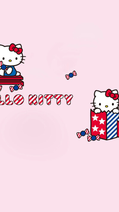 粉色HelloKitty锁屏壁纸