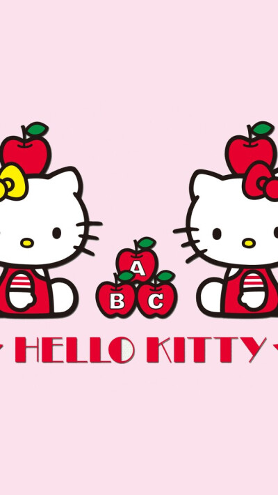 粉色HelloKitty锁屏壁纸