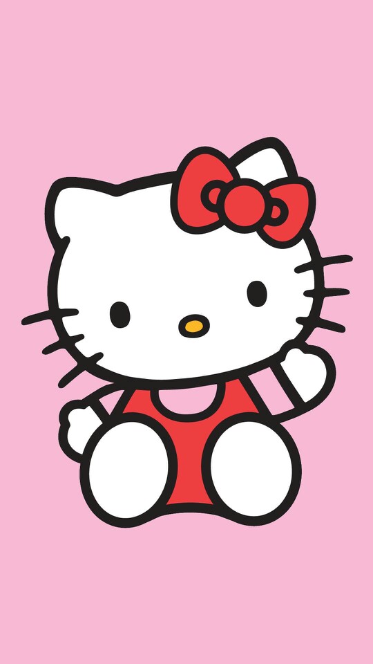 粉色HelloKitty锁屏壁纸