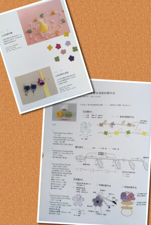 鉤針圖解--花朵飾品