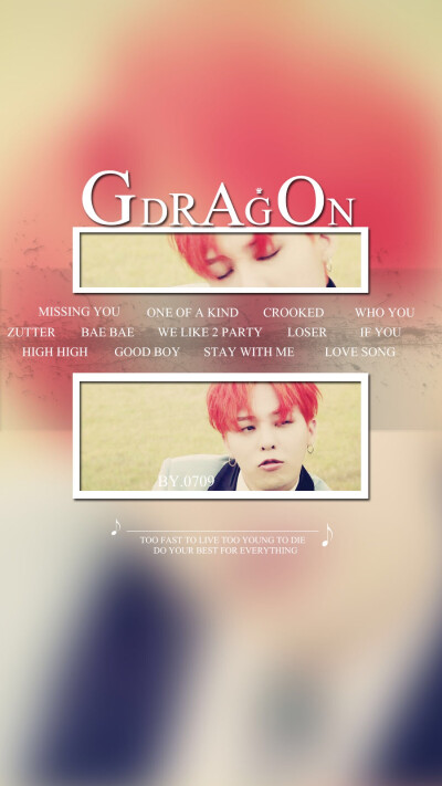 原创壁纸！不定期更新！bigbang gdragon GD 权志龙 原创高清手机壁纸！#bigbang #GDRAGON #原创 #壁纸 #高清壁纸 #桌面 #GD #锁屏