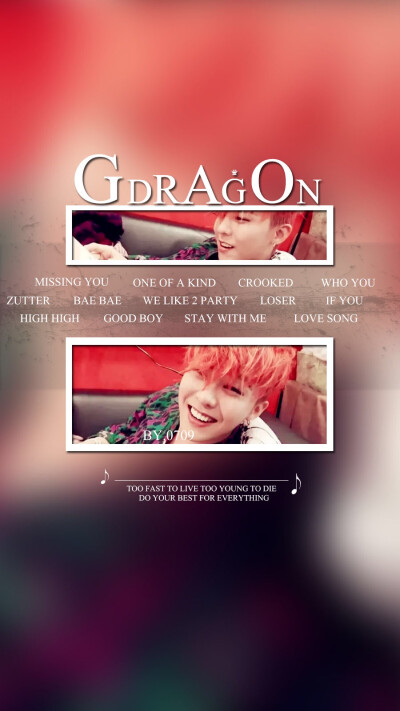 原创壁纸！不定期更新！bigbang gdragon GD 权志龙 原创高清手机壁纸！#bigbang #GDRAGON #原创 #壁纸 #高清壁纸 #桌面 #GD #锁屏