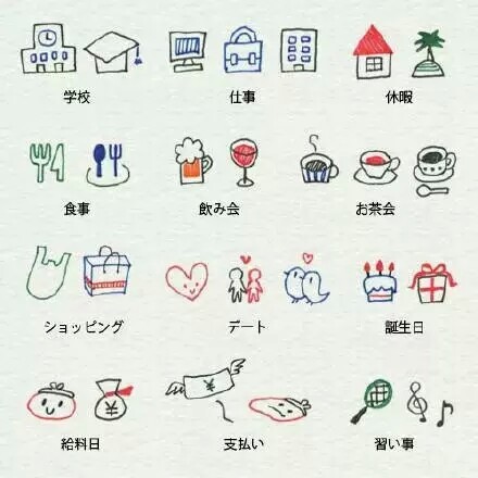 日记，手帐，漫画素材