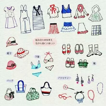 日记，手帐，漫画素材