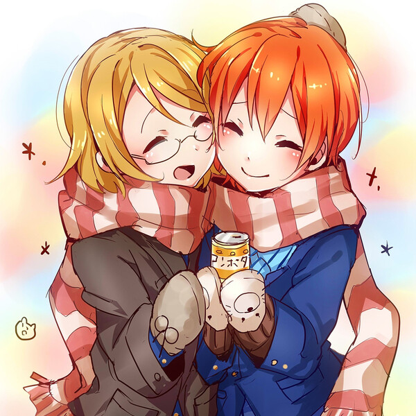 沫沫动漫原创插画手绘二次元少女小泉花阳星空凛lovelive