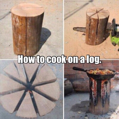 怎么燃烧一桩木头