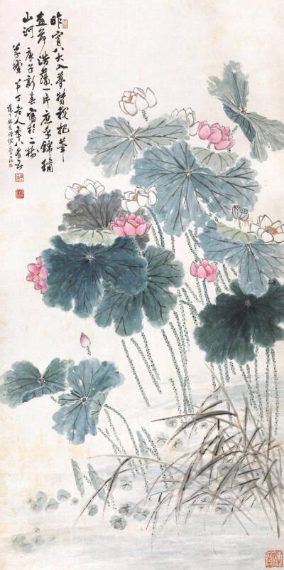 “ 苍润朴拙，色彩鲜丽…”丨陈半丁 花鸟 国画 水墨 彩绘