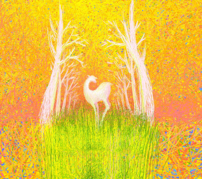 「鹿」安静，沉稳，在杂乱里重生。 