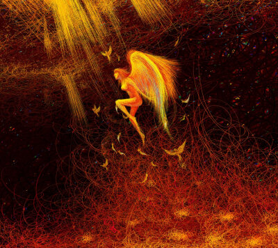 「天使」 天使就是最美的童话。她们没有眼泪，却并不意味着没有悲伤。她们比人多一对翅膀，就要学着多些坚强。 