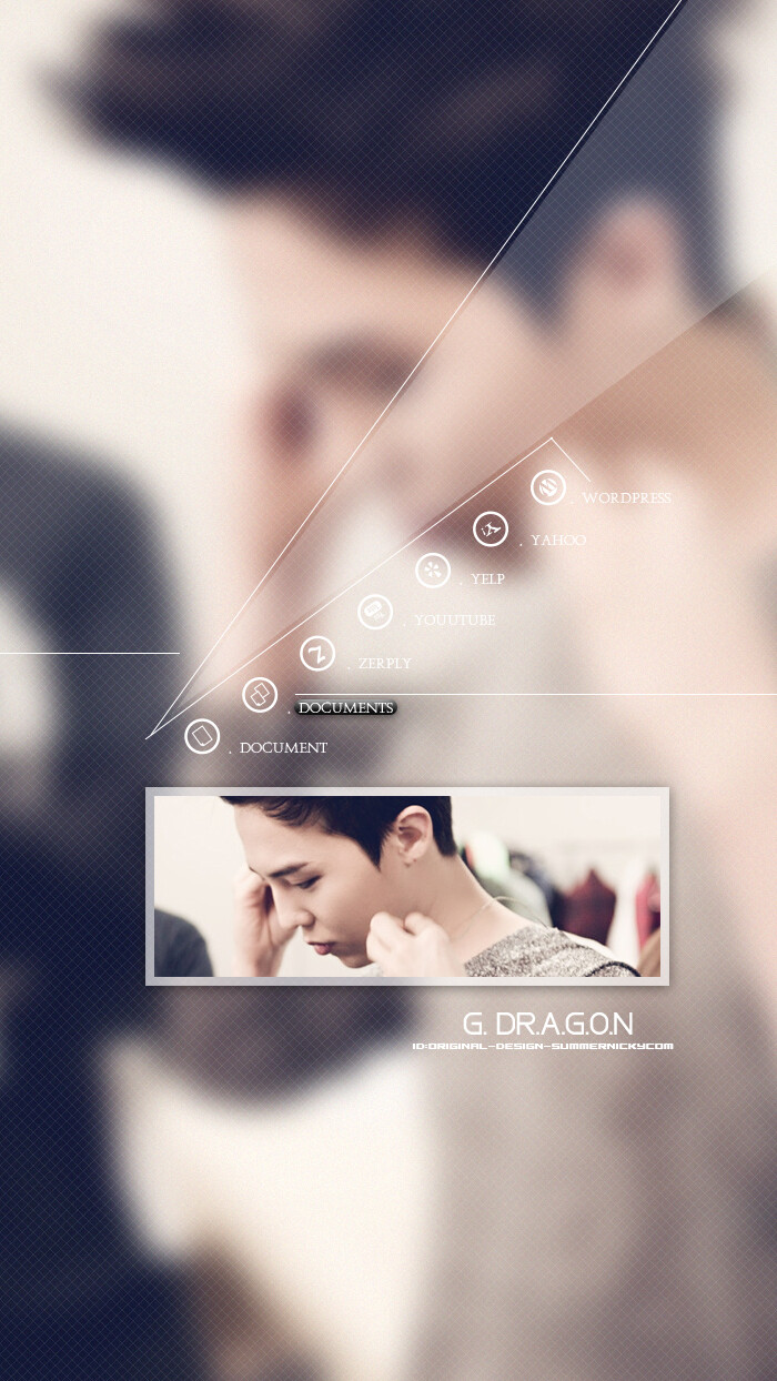  权志龙GDRAGON#bigbang#原创高清手机壁纸#微博:ORIGINAL-DESIGN-SUMMERNICKYCOM#iPhone#安卓#锁屏#桌面#黑白壁纸