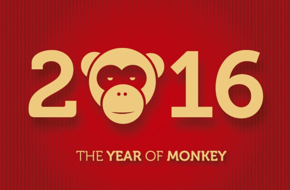 Happy New Year 新年快乐
Happy Monkey Year 猴年