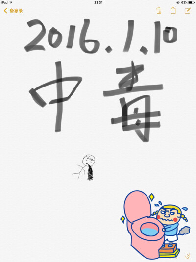 2016年1月十日，感冒了的世界