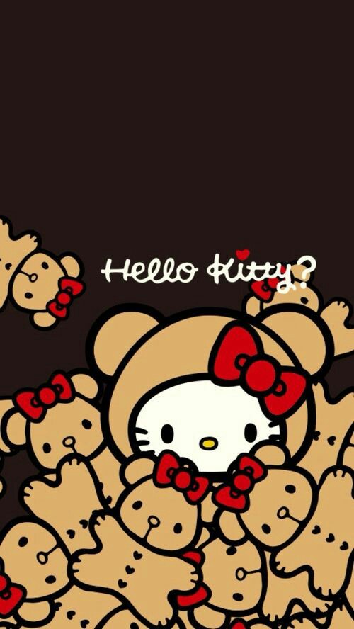 可爱娃娃和HelloKitty 锁屏壁纸 