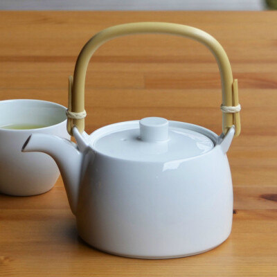 日本制进口白山陶器 波佐见烧 有田烧 陶瓷茶壶 白瓷 创意 简单