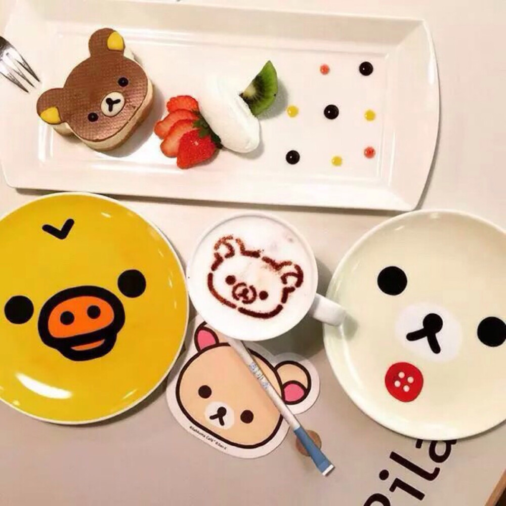 风靡台北的rilakkuma café 拉拉熊餐厅 太萌啦 (￣▽￣)