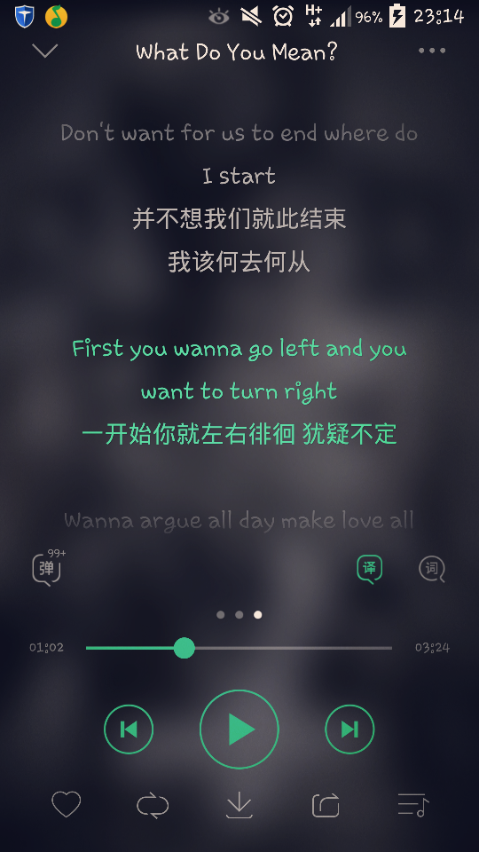 第一首必须是单曲循环了好久好久的『 What do you mean 』♬
初中时期被初恋带的对丁日那是一个爱的深沉吖 后来因为种种原因就嗯嗯了 今年的新砖『 Purpose 』真的是赶脚叫洗心革面都不为过 几乎每首都循环了好一阵儿 