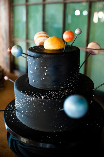 翻糖蛋糕：银河系