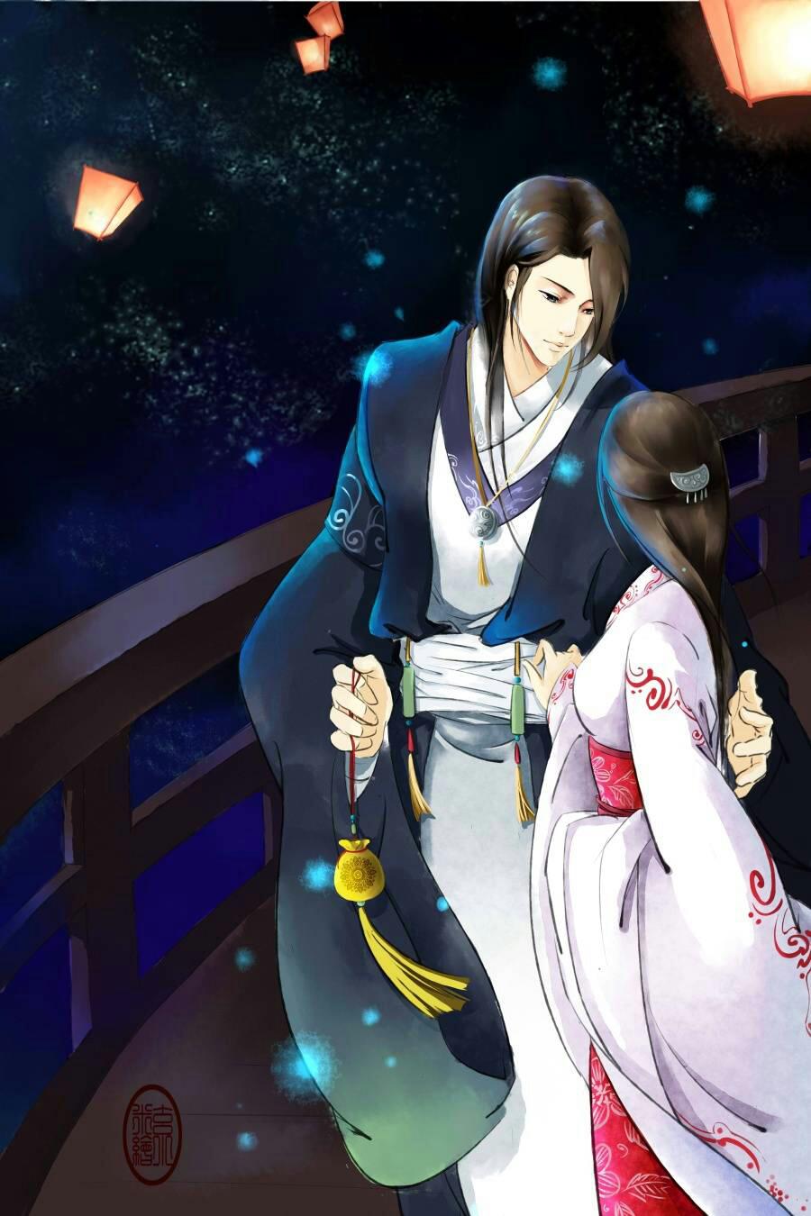 他道“我能给你荣华富贵”女子笑笑“你自己留着吧”，他还是不甘心，道“我能给你贵妃之位”女子笑儿不语，许久才道“但你不爱我”男子低下头，“嗯，的确，但我给你的都是所以女子想要的”……女子只留下个背影，走到一半，道“我要的不多，只想要一辈子”