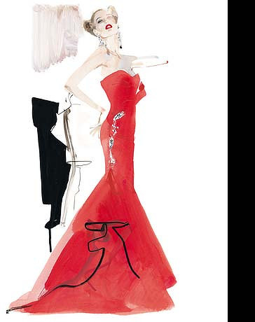 #他的怠慢#那些大师的手绘服装礼服婚纱设计图