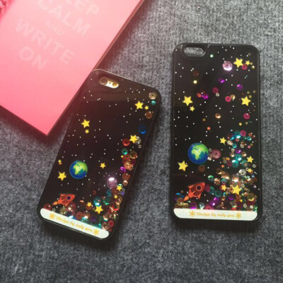 流沙星空手机壳iPhone6s流星苹果手机保护套5/5s/6/6s/6p /6sp