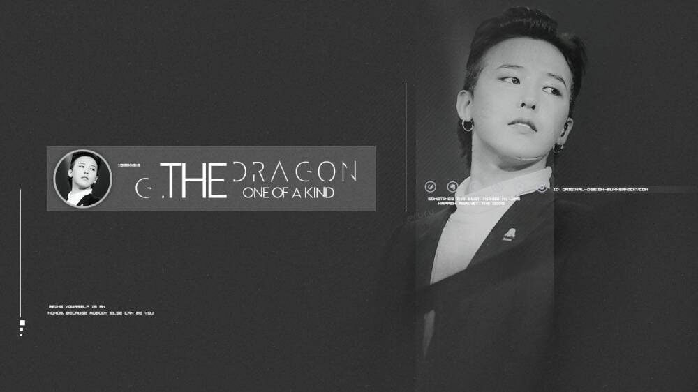 BIGBANG#G-DRAGON权志龙#原创电脑壁纸#微博：ORIGINAL-DESIGN-SUMMERNICKYCOM