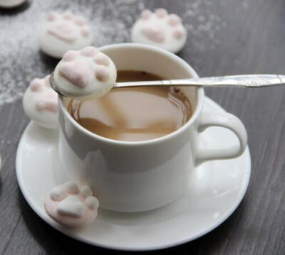 猫爪棉花糖咖啡