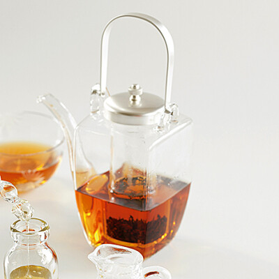 日本 广田硝子 四角玻璃茶壶酒壶 光滑 耐热玻璃