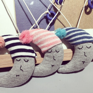 ins 超可爱弯弯的睡眠月亮发圈,项链选 发