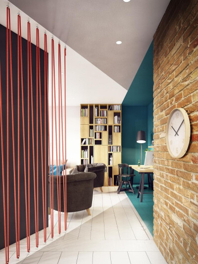 【{多彩别致的公寓装修设计}】