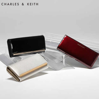 CHARLES&KEITH女式钱包 长款皮夹 CK6-10770146 大钞夹 欧美通勤
