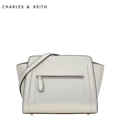 CHARLES&KEITH2015冬新款女包 CK2-80780121 拉链单肩包斜跨包包