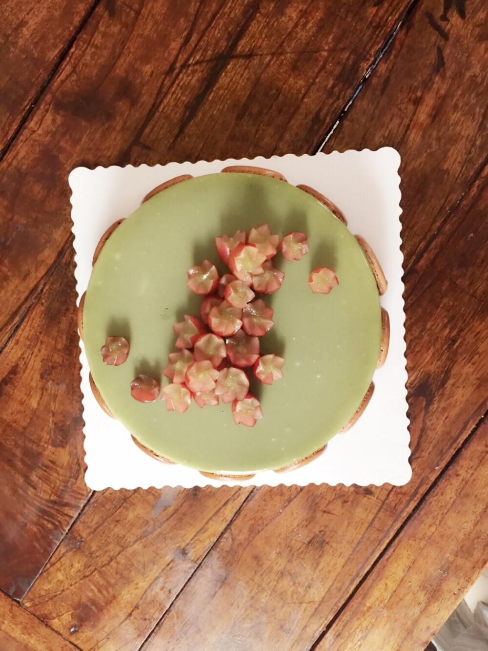 Green tea mousse