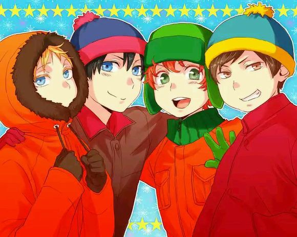 南方公园 Stan Marsh Kyle Broflovski Eric Theodore Cartman Kenny McCormick 斯坦 凯尔 卡特曼 肯尼