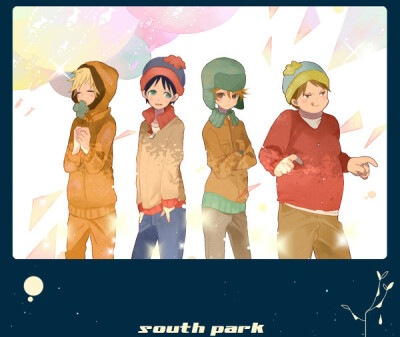 南方公园 Stan Marsh Kyle Broflovski Eric Theodore Cartman Kenny McCormick 斯坦 凯尔 卡特曼 肯尼