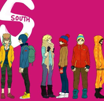 南方公园 Stan Marsh Kyle Broflovski Eric Theodore Cartman Kenny McCormick 斯坦 凯尔 卡特曼 肯尼