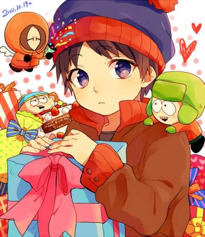 南方公园 Stan Marsh Kyle Broflovski Eric Theodore Cartman Kenny McCormick 斯坦 凯尔 卡特曼 肯尼