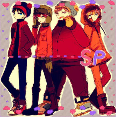 南方公园 Stan Marsh Kyle Broflovski Eric Theodore Cartman Kenny McCormick 斯坦 凯尔 卡特曼 肯尼