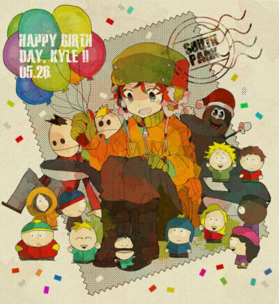 南方公园 Stan Marsh Kyle Broflovski Eric Theodore Cartman Kenny McCormick 斯坦 凯尔 卡特曼 肯尼