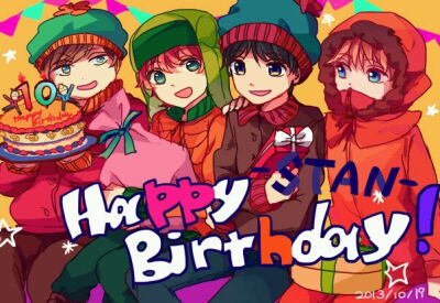 南方公园 Stan Marsh Kyle Broflovski Eric Theodore Cartman Kenny McCormick 斯坦 凯尔 卡特曼 肯尼