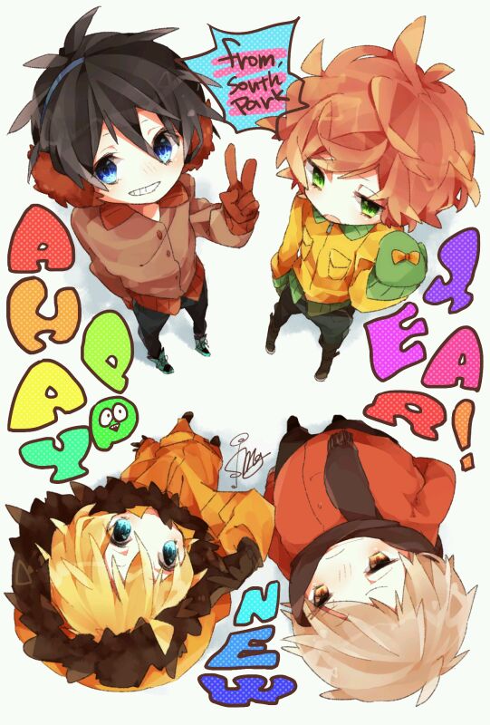 南方公园 Stan Marsh Kyle Broflovski Eric Theodore Cartman Kenny McCormick 斯坦 凯尔 卡特曼 肯尼