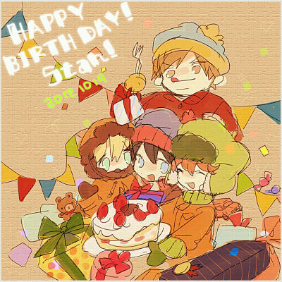 南方公园 Stan Marsh Kyle Broflovski Eric Theodore Cartman Kenny McCormick 斯坦 凯尔 卡特曼 肯尼