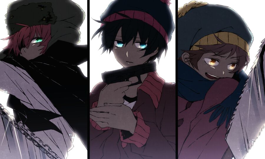 南方公园 Stan Marsh Kyle Broflovski Eric Theodore Cartman Kenny McCormick 斯坦 凯尔 卡特曼 肯尼