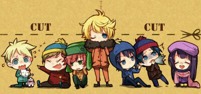 南方公园 Stan Marsh Kyle Broflovski Eric Theodore Cartman Kenny McCormick 斯坦 凯尔 卡特曼 肯尼